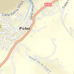 Potes Street Map