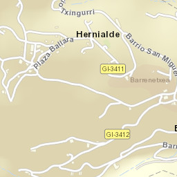 Hernialde Street Map