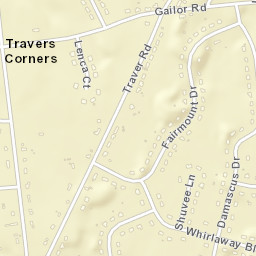 Travers Corners New York Street Map
