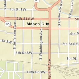 1-23 6th Street Southeast, Mason City, IA Street Map