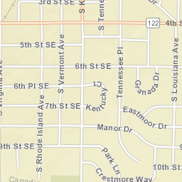 1118-1124 Manor Dr, Mason City, IA 50401 Street Map