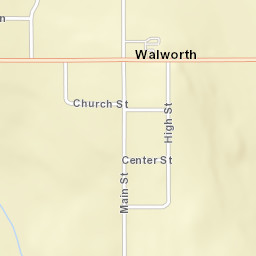 Walworth New York Street Map