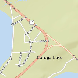 Caroga Lake New York Street Map