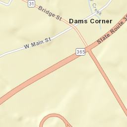 Dams Corner New York Street Map
