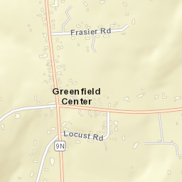 Greenfield Center New York Street Map