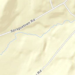 Spraguetown New York Street Map