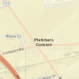 Pletchers Corners New York Street Map