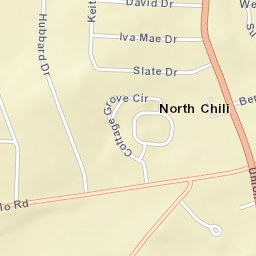 North Chili New York Street Map