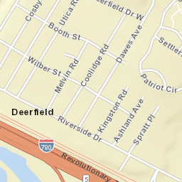 Deerfield New York Street Map