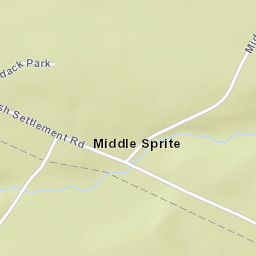 Middle Sprite New York Street Map