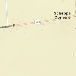 Schepps Corners New York Street Map