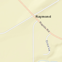 Raymond New York Street Map