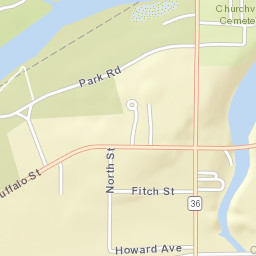 Churchville New York Street Map