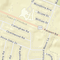 East Rochester New York Street Map