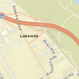 Lakeside New York Street Map