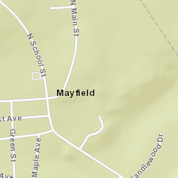 Mayfield New York Street Map