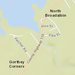 North Broadalbin New York Street Map
