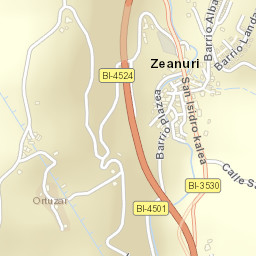 Zeanuri Street Map