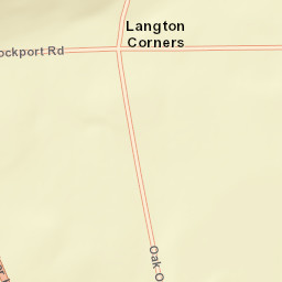 Langton Corners New York Street Map