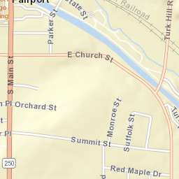 Fairport New York Street Map