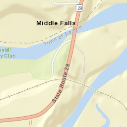Middle Falls New York Street Map