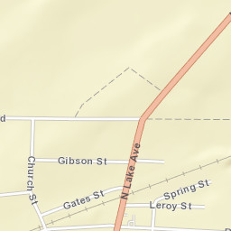 Bergen New York Street Map