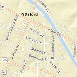 Pittsford New York Street Map