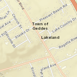 Lakeland New York Street Map