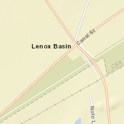 Lenox Basin New York Street Map