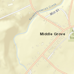 Middle Grove New York Street Map