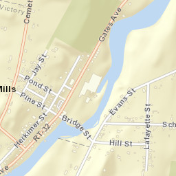 Victory Mills New York Street Map