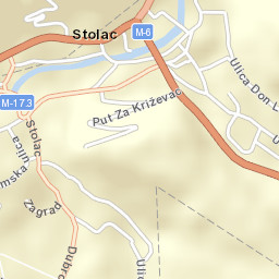 Stolac Street Map