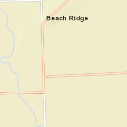 Beach Ridge New York Street Map