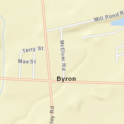 Byron New York Street Map