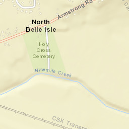 North Belle Isle New York Street Map