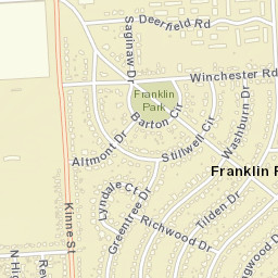 Franklin Park New York Street Map