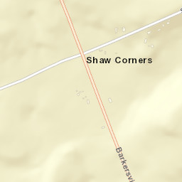 Shaw Corners New York Street Map