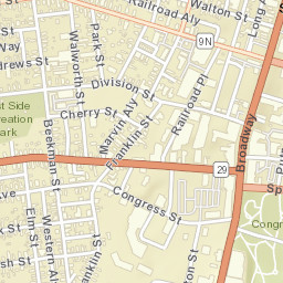 Saratoga Springs New York Street Map