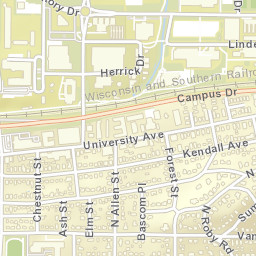 501-599 Highland Ave, Madison, WI 53705 Street Map