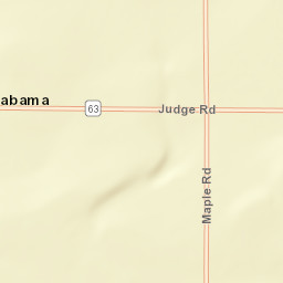 South Alabama New York Street Map