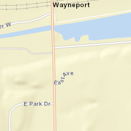 Wayneport New York Street Map