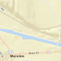 Macedon New York Street Map