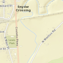 Minoa New York Street Map