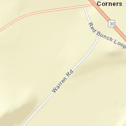 Red Bunch Corners New York Street Map