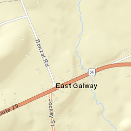 East Galway New York Street Map