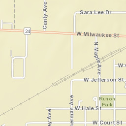 662-666 W Milwaukee St New Hampton Street Map