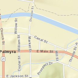 Palmyra New York Street Map