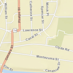 Lyons New York Street Map