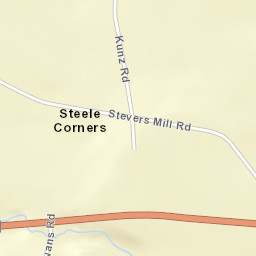 Steele Corners New York Street Map
