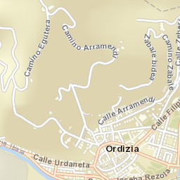 Ordizia Street Map